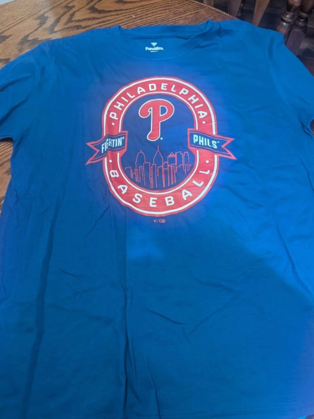 Fanatics Philadelphia Phillies Blue Short Sleeve Logo Tee